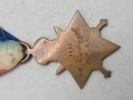 Original Engelsk WW1, 1914.15 star med Navn