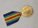 Original ww1 Victory Medal - navngiven 