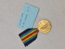 Original ww1 Victory Medal - navngiven 