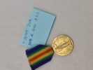 Original ww1 Victory Medal - navngiven 