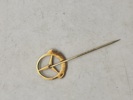 Mercedes pin 14 karat guld og safir for 1.000.000 Km 