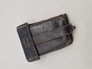 Original tysk K98 patrontaske, skåret og anvendt af modstandsbevægelsen 