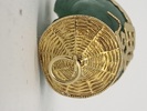 Original 14 karat guld og jade buddha 