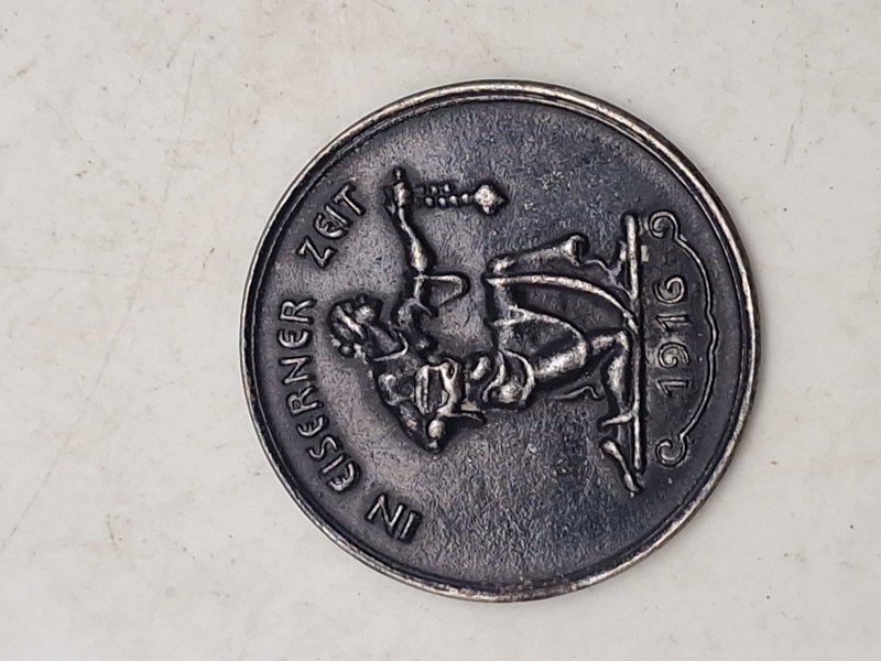 Original tysk ww1 mønt - “Gold Für Eisen” - ww1
