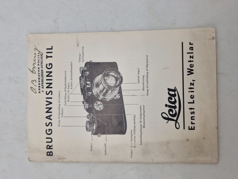 Original Brugsanvisning til Leica