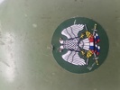 Sjælden original Yugoslavia - Serbia - steel helmet M-59 med decal 