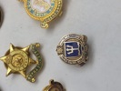 Samling diverse veteran pins og træf pins 