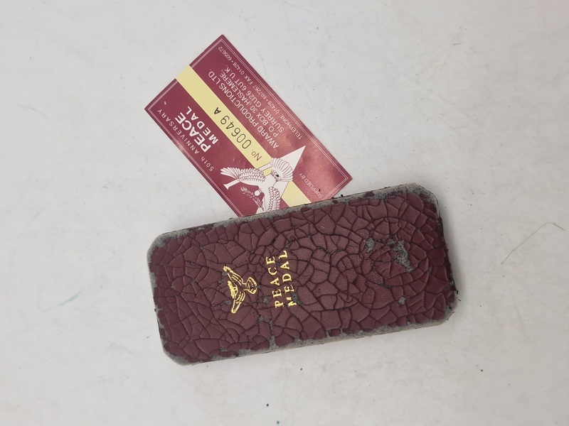 Original æske mm til the Peace Medal