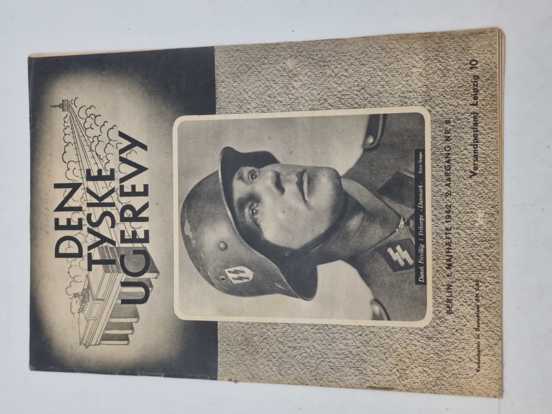 Originalt eks af den tyske ugerevy med artikler om Frikorps Danmark 