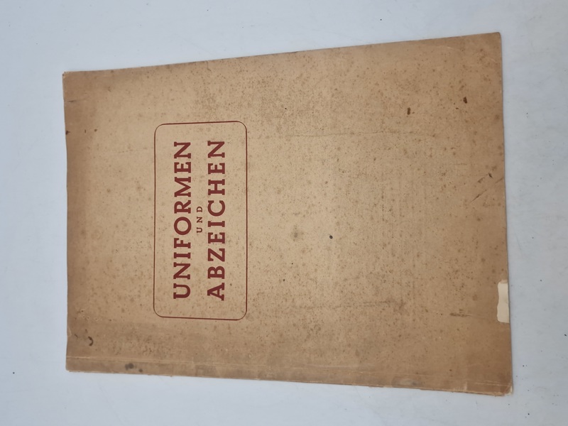 Originalt ww2 hæfte - Uniformen und abzeichen 
