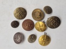Lot diverse danske knapper 