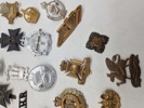 Stort Lot engelske regiments mærker mm.