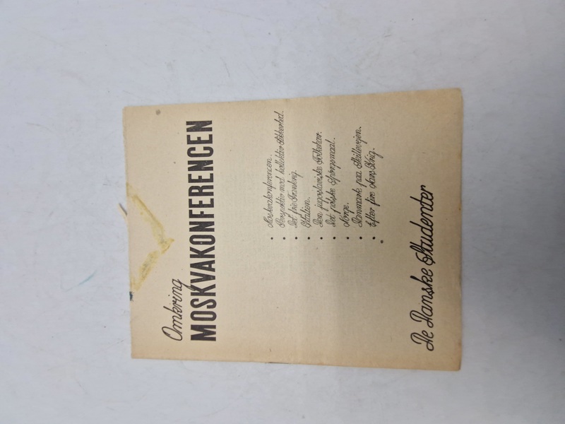 Original ww2 pjece - Moskva konferencen