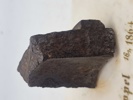 Sjælden Tysk marmor plade med granatsplint og teksten “Düppel 18/4 1864” med rest af historie bagpå 