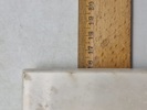 Sjælden Tysk marmor plade med granatsplint og teksten “Düppel 18/4 1864” med rest af historie bagpå 