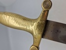 Originalt sidevåben for fodfolk M/1854 med skiftet klinge brugt ved frivillige korps 