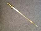 Originalt sidevåben for fodfolk M/1854 med skiftet klinge brugt ved frivillige korps 