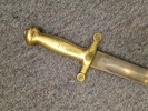 Originalt sidevåben for fodfolk M/1854 med skiftet klinge brugt ved frivillige korps 