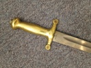 Originalt sidevåben for fodfolk M/1854 med skiftet klinge brugt ved frivillige korps 
