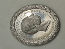 Original Jeton i Anledning af Christian IX og Dronning Louises Guldbryllup - med æske 
