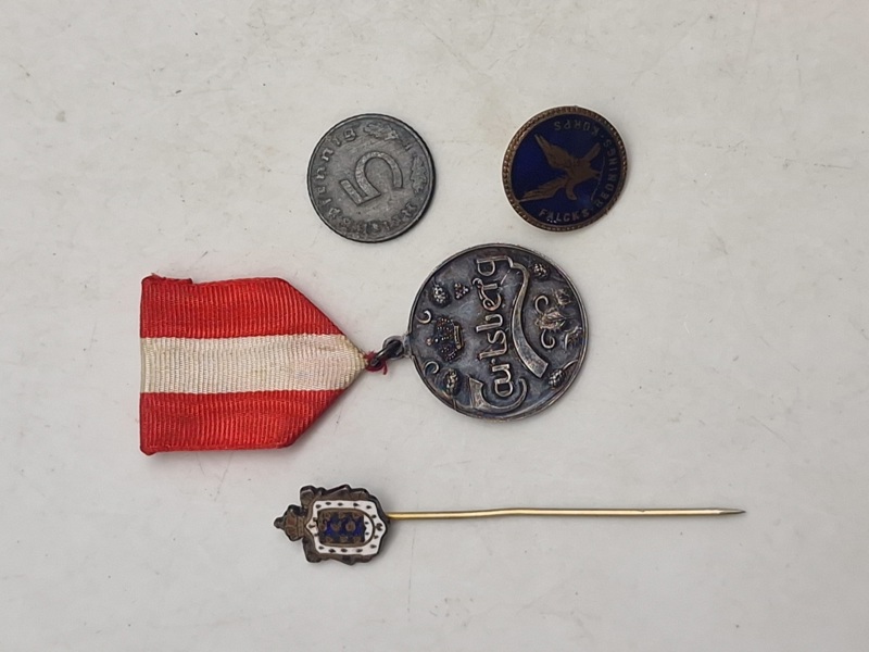Lot diverse originalt, bl.a. Carlsberg medalje 