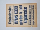 Original “spiseseddel” fra den danske nazistiske avis “Fædrelandet” 