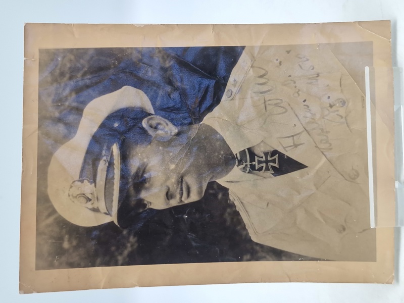 Originalt WWII WW2 U-boat Captain EICK KC hand signed photograph