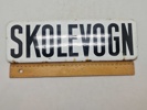 Originalt emalje skilt - Skolevogn 