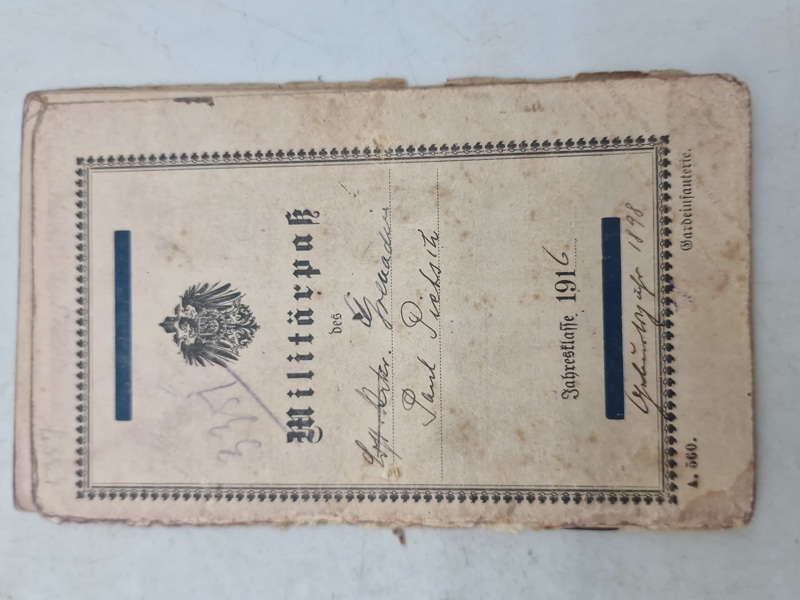 Original WW1 soldaterbog sønderjyde 
