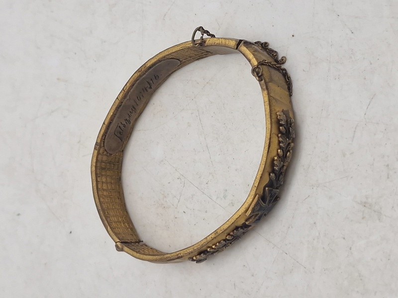 Originalt Tysk WW1 smykke lavet af granat førrings bånd 