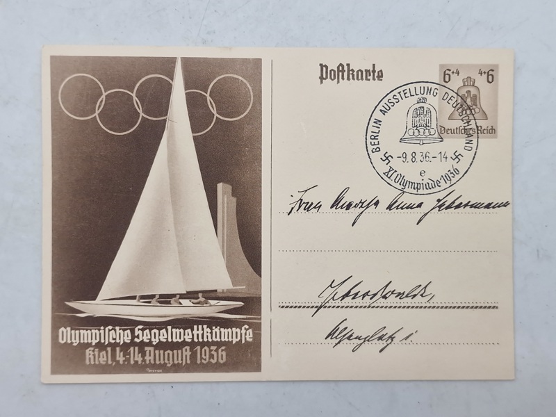 Originalt olympiaden 1936 postkort