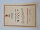 Originalt olympiaden 1936 diplom 