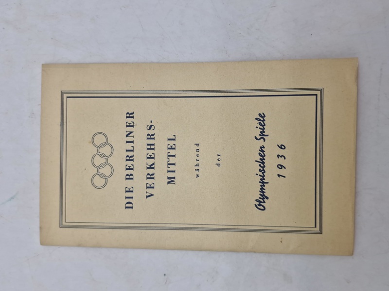 Originalt olympiaden 1936 program
