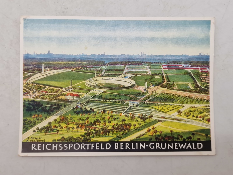 Originalt olympiaden 1936 postkort