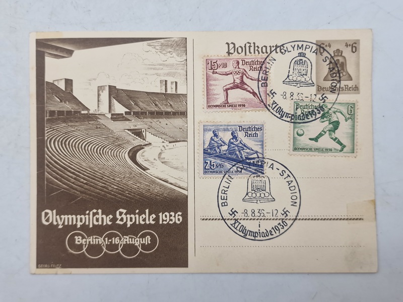 Originalt olympiaden 1936 postkort