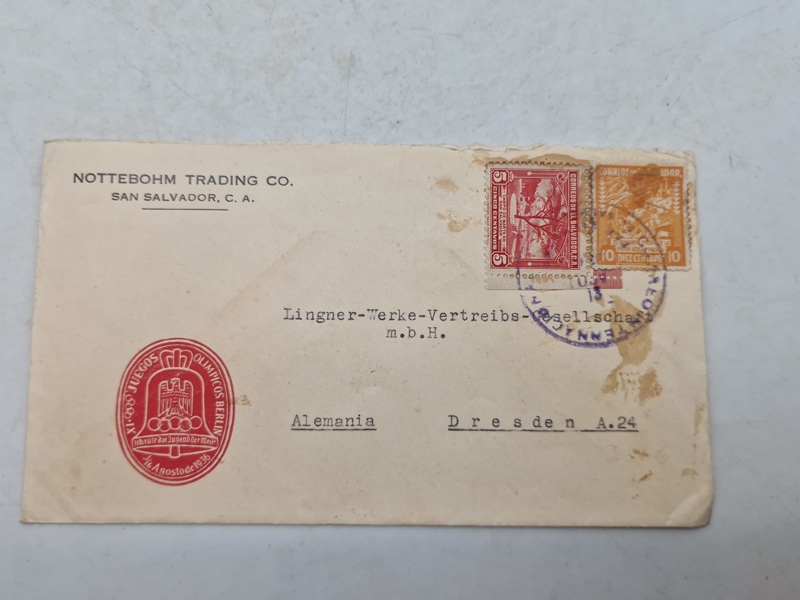 Original Olympiaden 1936 brev