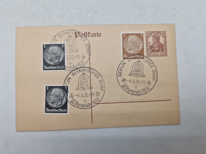 Originalt Tysk Olympiade postkort 1936