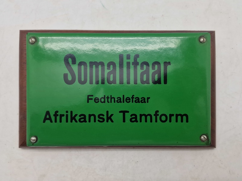 Original emaljeskilt fra Zoologist have 