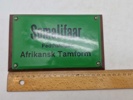 Original emaljeskilt fra Zoologist have 