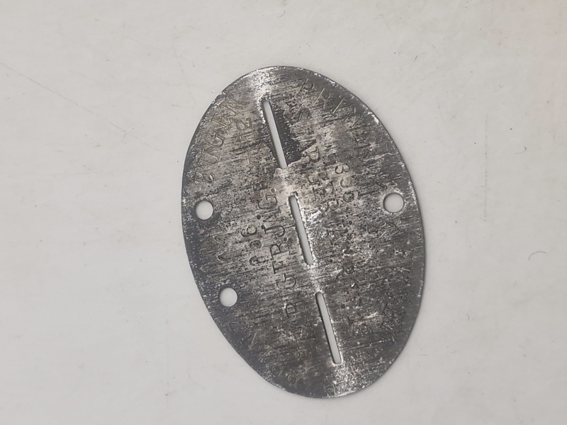 Tysk WWII - ID-brik Waffen-SS mærket: SS - PRINZ EUGEN - STAB.GEB.JAG.RGT.12 - 356 - original/efterkrigs?