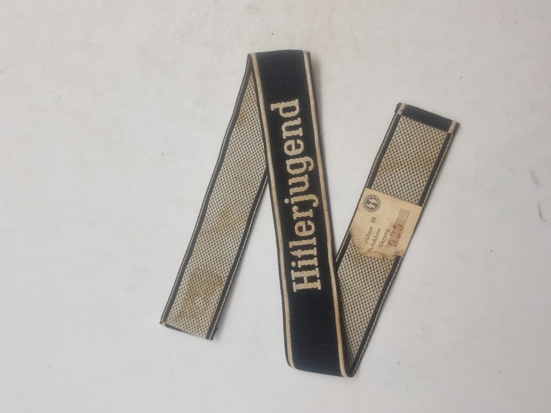 Tysk WWII - SS-ærmestribe fra 12. SS-Panzer-Division Hitlerjugend - efterkrigs