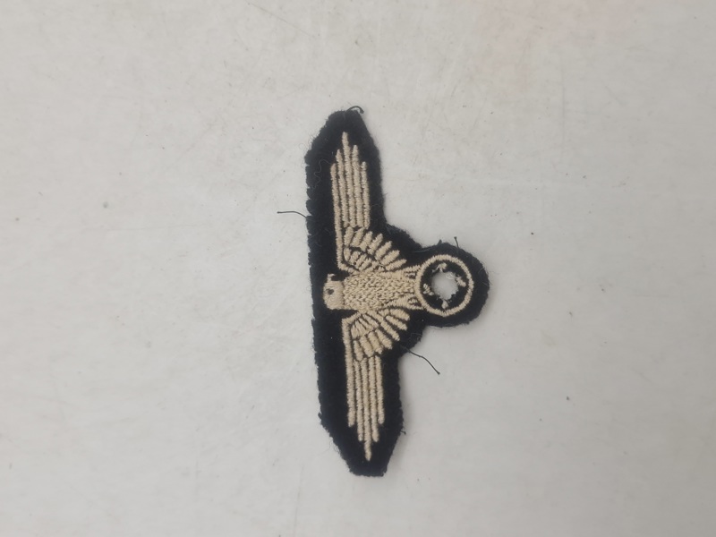 Tysk WWII - original Waffen-SS ærmeørn - denazificeret efter 1945