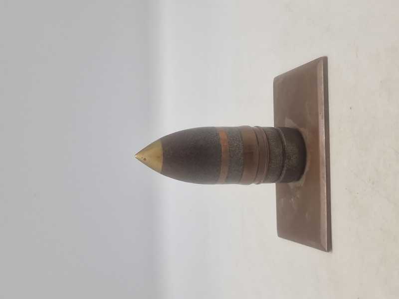 Original 37 mm Hotkiss granat, lavet som brevpresse