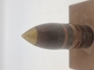 Original 37 mm Hotkiss granat, lavet som brevpresse 