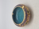 Originalt kinesisk cloisonné emalje askebæger