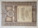 Originalt tysk "Ehrenurkunde"  (NSDAP)