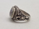 Original Officers ring Sterling sølv United States Coast Guard (USCG) 