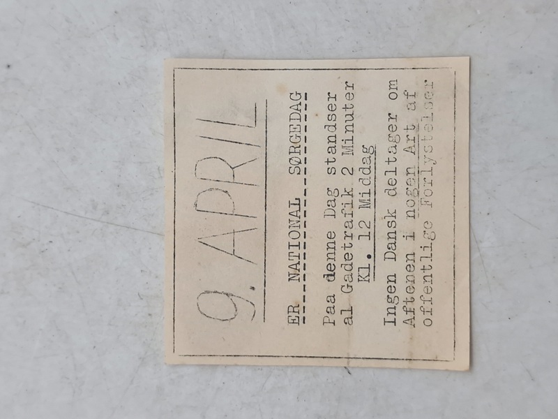 Original Illegal løbeseddel 