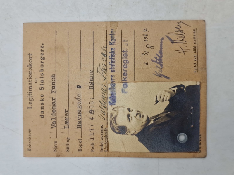 Originalt legitimationskort - ww2
