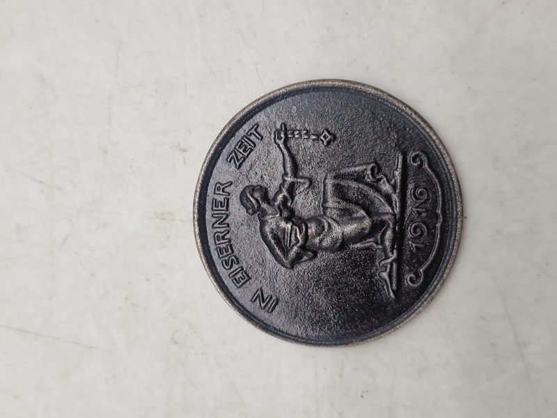 Original Tysk WW1 guld for Jern mønt